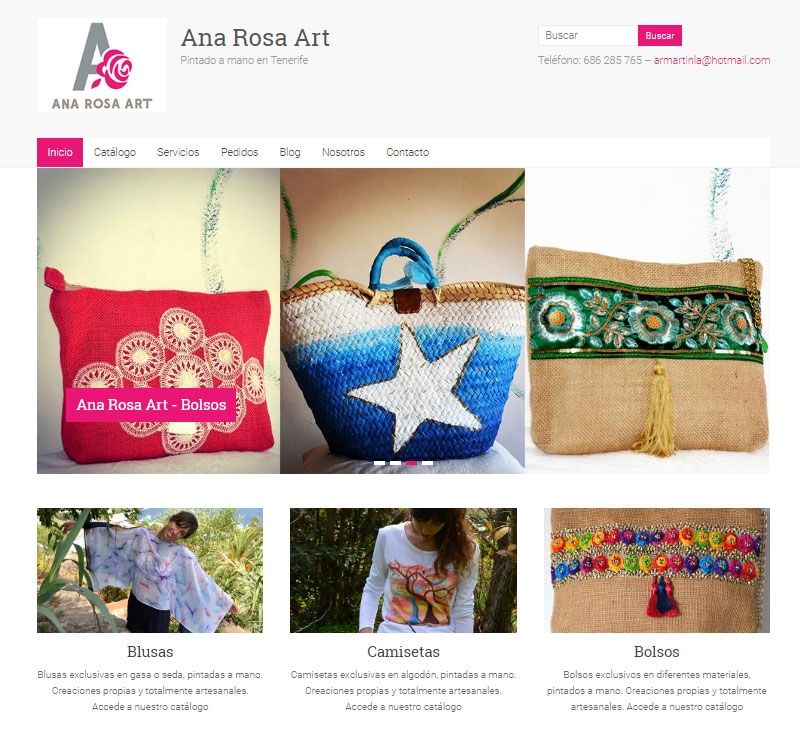 Página web artesanos - Tenerife